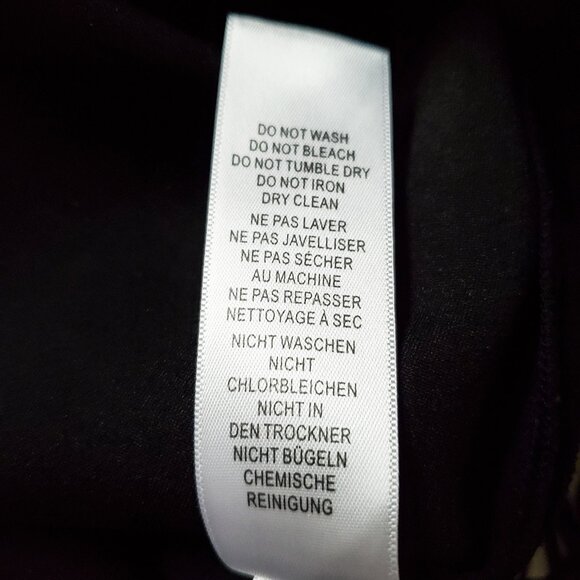 Aidan Mattox Black Blue Fringe Crepe Halter Cocktail Dress Size 4 - Picture 8 of 8